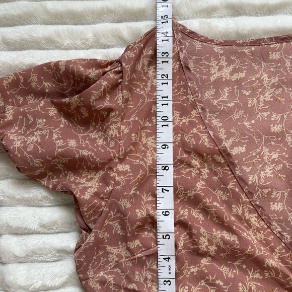 SHEIN Two Piece Skirt and Wrap Around Top Light Pink Womens Medium - Picture 8 of 8